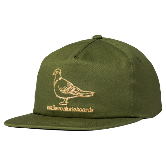 Anti Hero Adjustable Pigeon Snapback Hat Moss