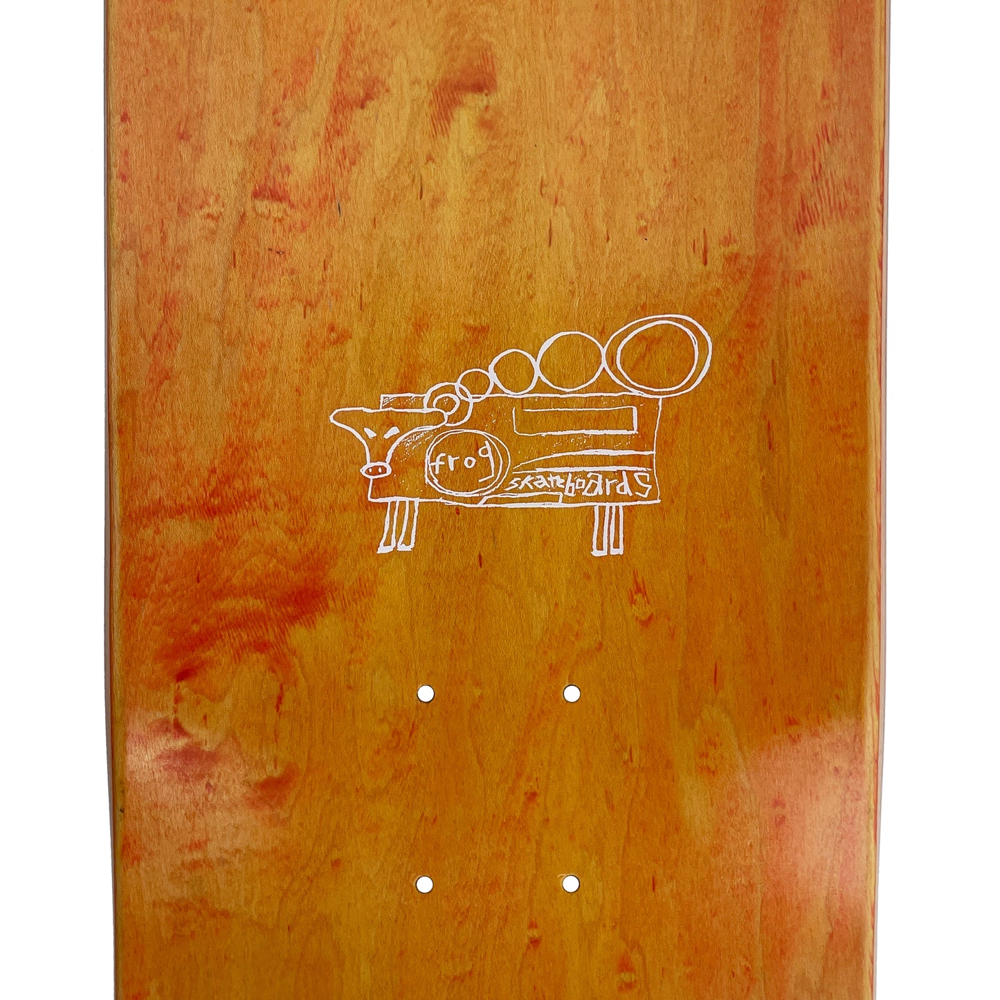 Frog Painted Cow Dustin Henry Skateboard Deck 8.25