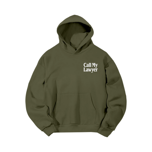 Market Call My Lawyer Hoodie Kelp