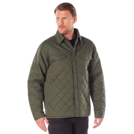 Rothco Diamond Quilted Cotton Jacket Olive Drab