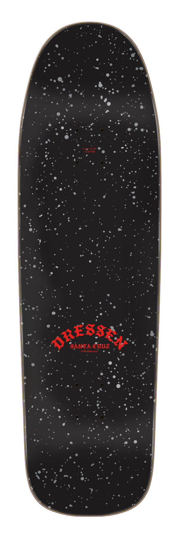 Santa Cruz Dressen Rose Cross Shaped Skateboard Deck 9.31