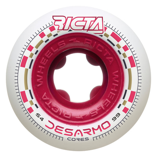 Ricta 54mm Desarmo Cores White Round 99a Skateboard Wheels