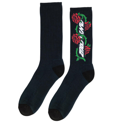 Santa Cruz Dressen Roses Vine Men's Crew Socks