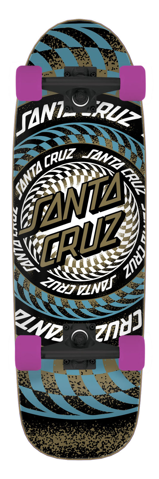 Santa Cruz Infinite Ringed Dot 8.7 Street Cruiser Skateboard Complete