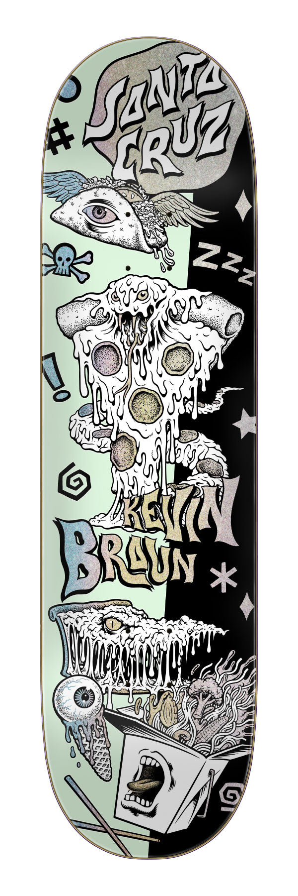 Santa Cruz Braun Fever Dream VX Skateboard Deck 8.25