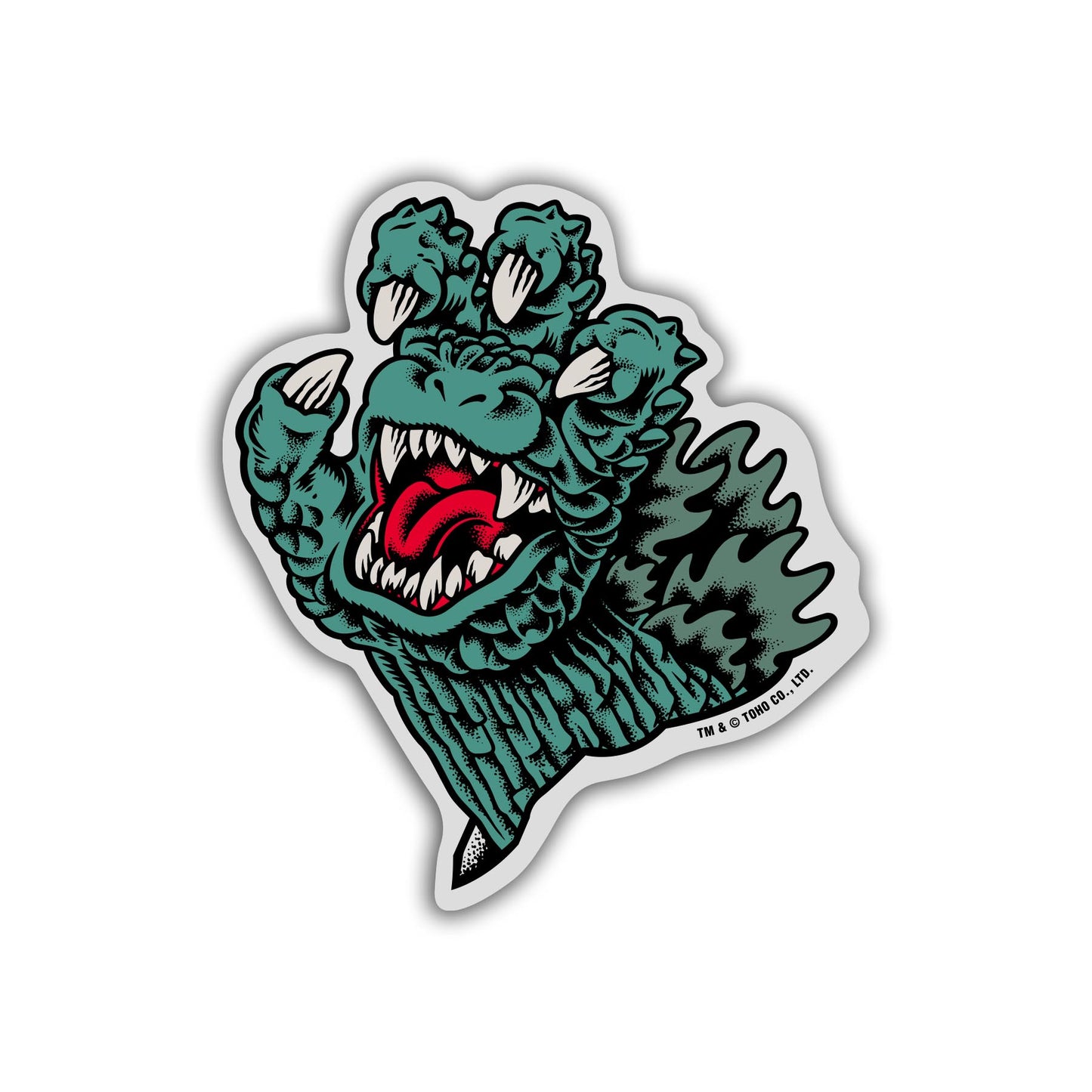 Godzilla vs Santa Cruz Sticker Pack