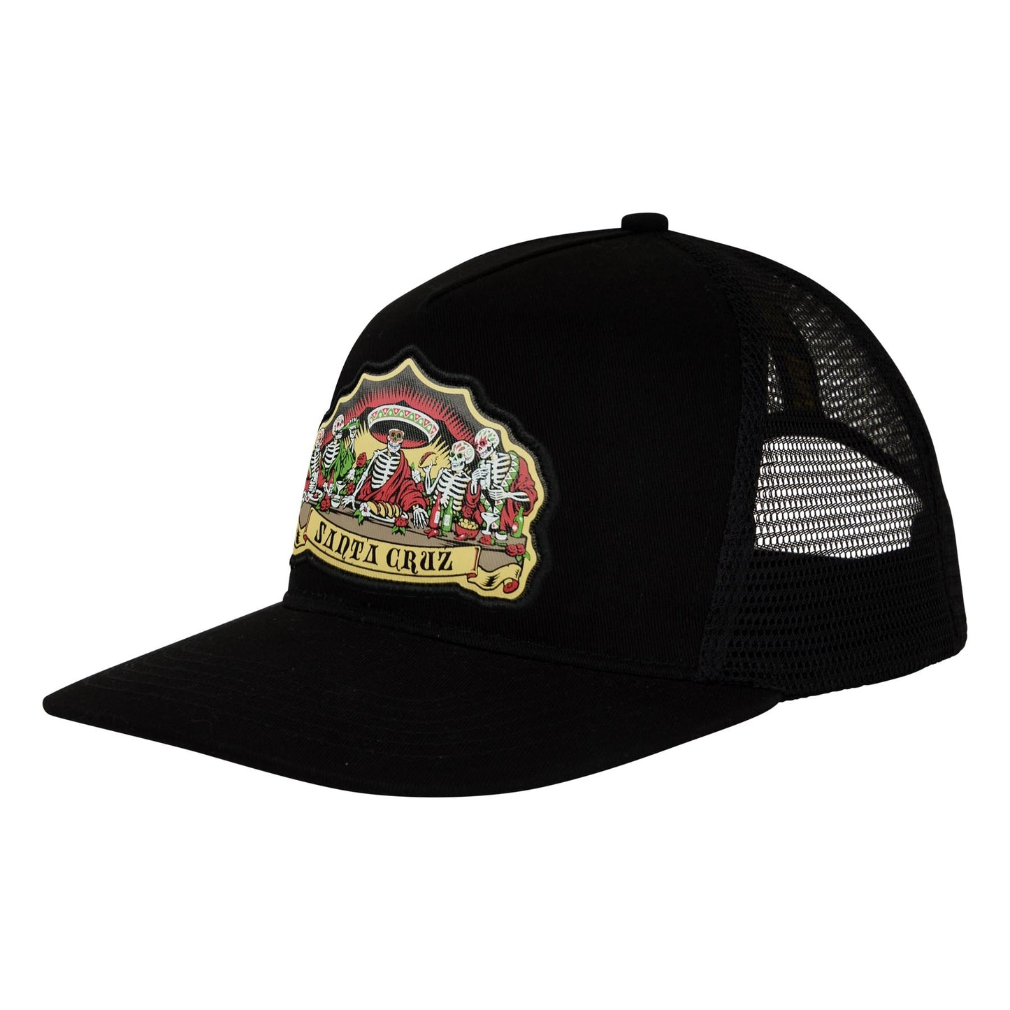 Santa Cruz Guzman Dead Diners Snapback Structured Hat Black