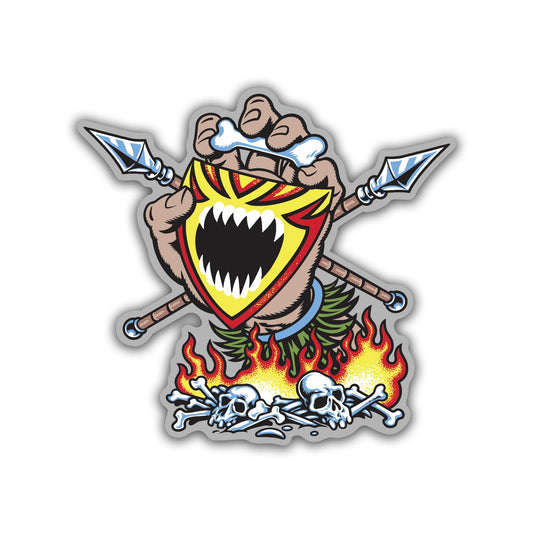 Santa Cruz Salba Screaming Witch Doctor Sticker