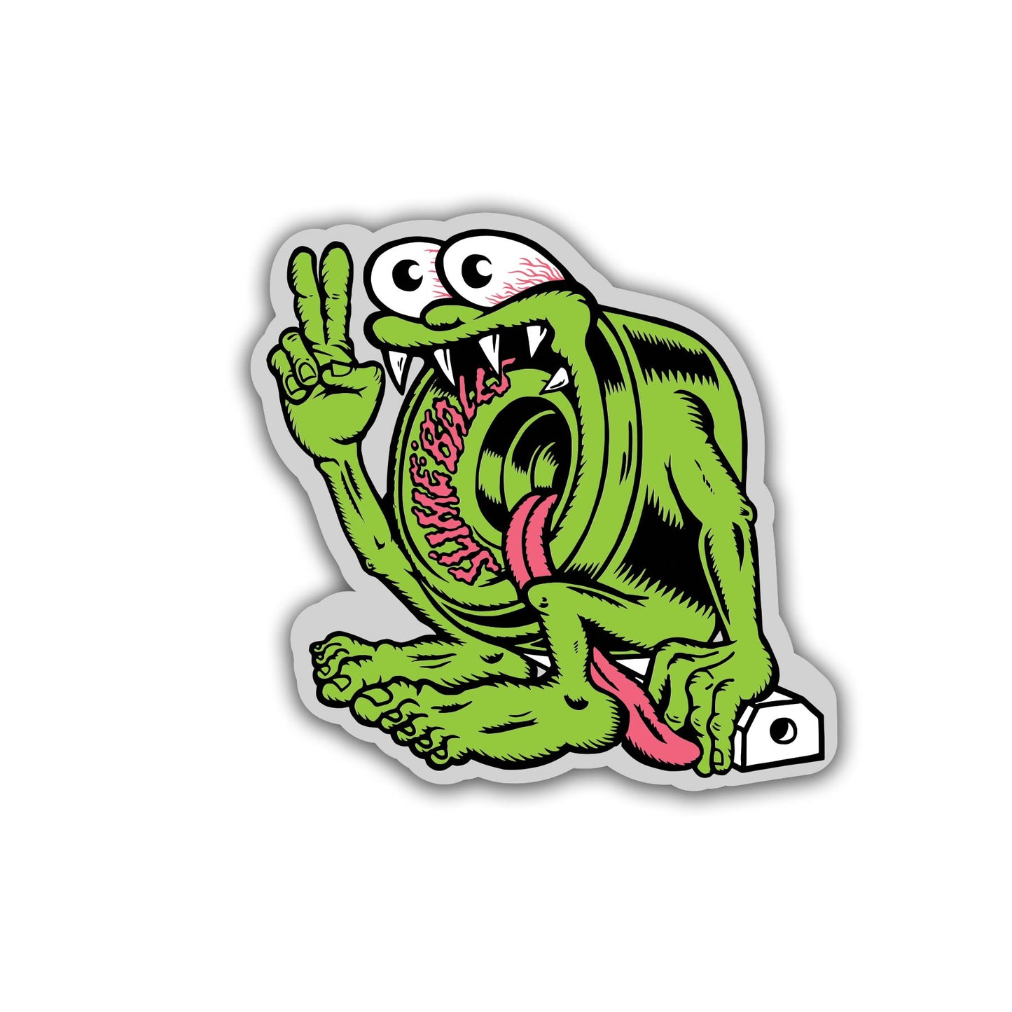 Slime Balls Curb Creature Sticker