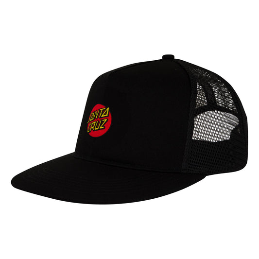 Santa Cruz Embroidered Mesh Trucker Structured Hat Black