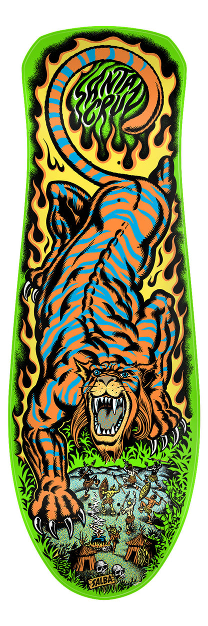 Santa Cruz Salba Tiger Reissue Skateboard Deck 10.3