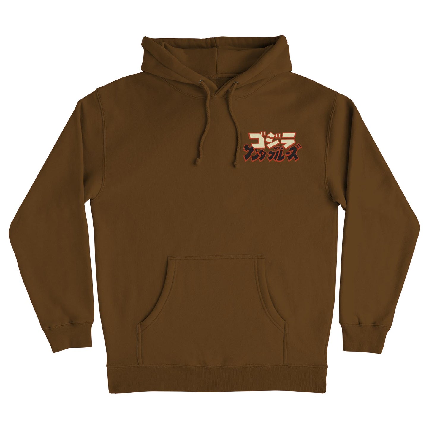 Santa Cruz x Godzilla Hand Heavyweight Hoodie Sweatshirt Brown