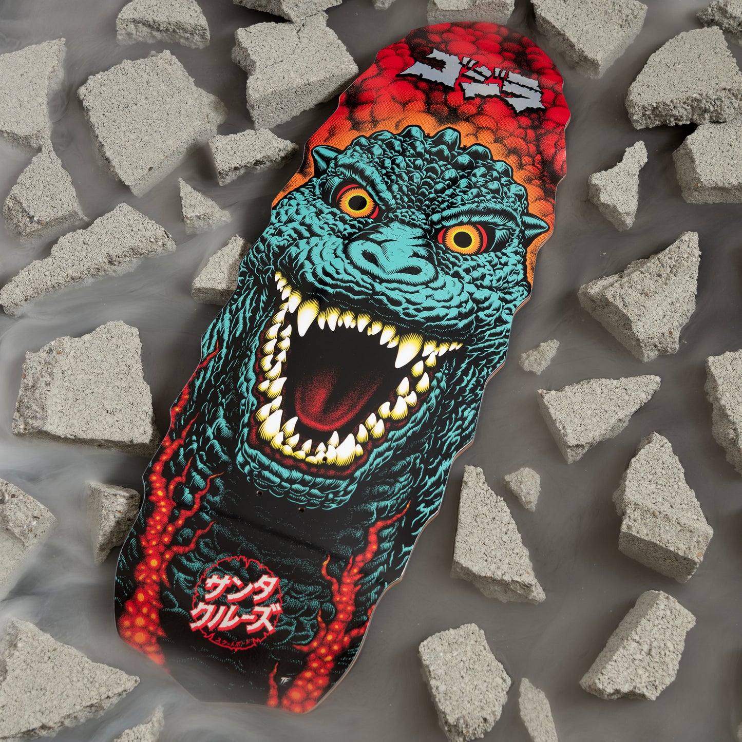 Santa Cruz x Godzilla Destroyer Skateboard Deck 11.0