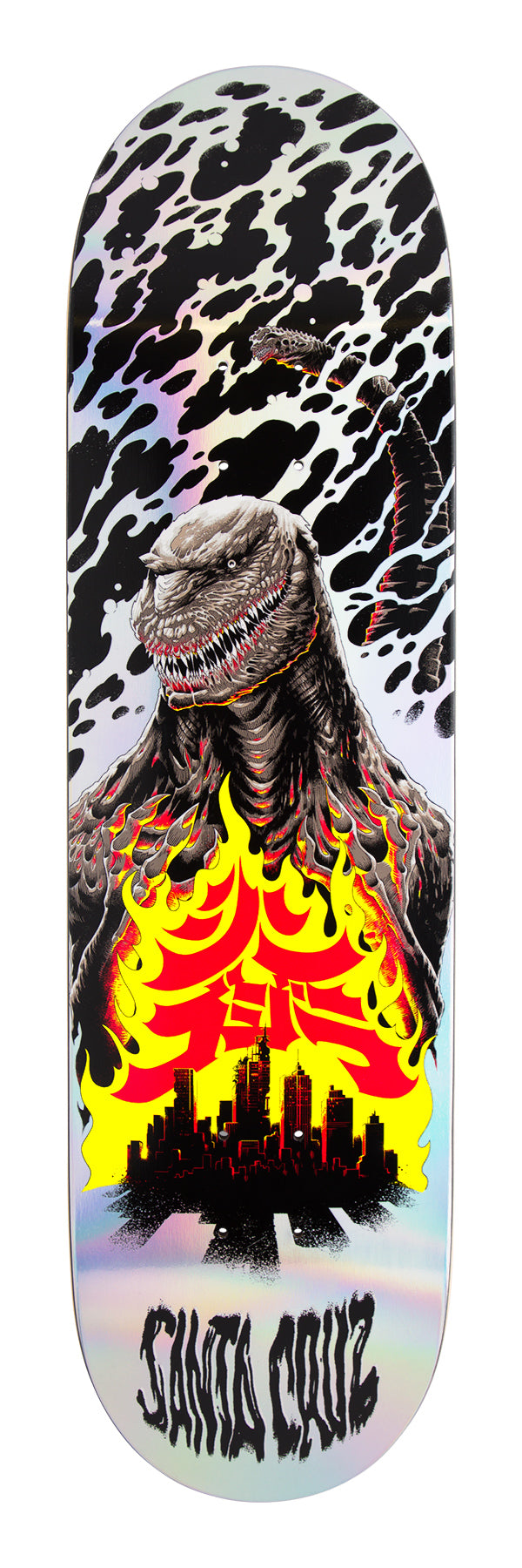 Santa Cruz x Godzilla Shin Knox Firepit Skateboard Deck 8.5