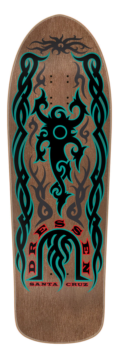 Santa Cruz Dressen Tribal Reissue Skateboard Deck 9.9