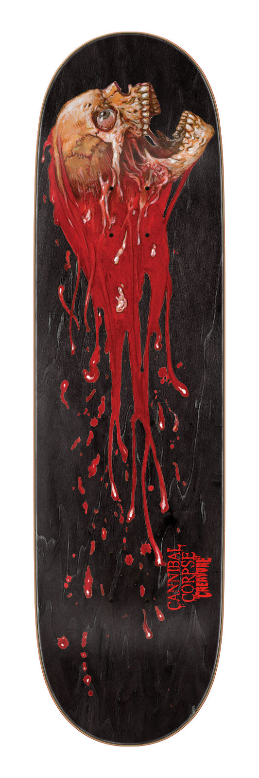 Creature Cannibal Corpse Skull and Blood Skateboard Deck 8.53