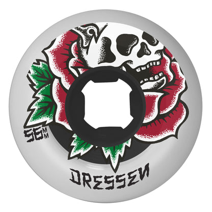 OJ Dressen Rose Skull Double Duro Chubbies 99a/95a 56mm Skateboard Wheels