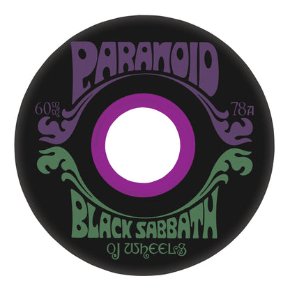 OJ Black Sabbath Paranoid Super Juice Black 78a 60mm OJ Skateboard Wheels