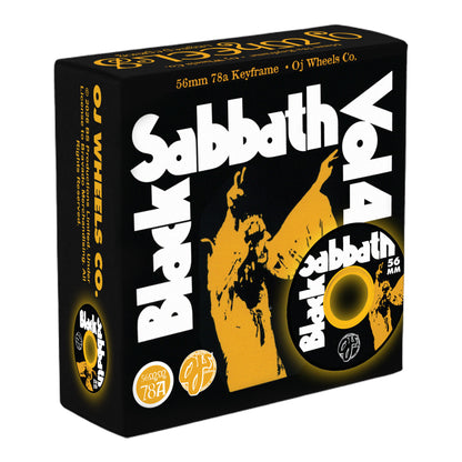 OJ Black Sabbath Vol 4 Keyframe Black 78a 56mm Skateboard Wheels