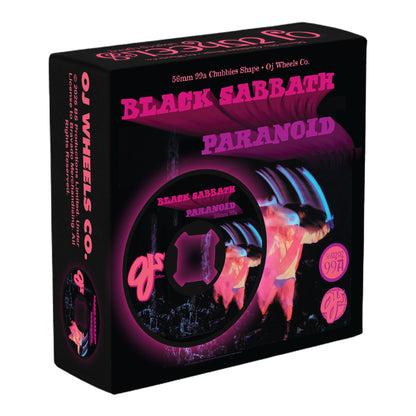 OJ Black Sabbath Paranoid Chubbies Black 99a 56mm Skateboard Wheels