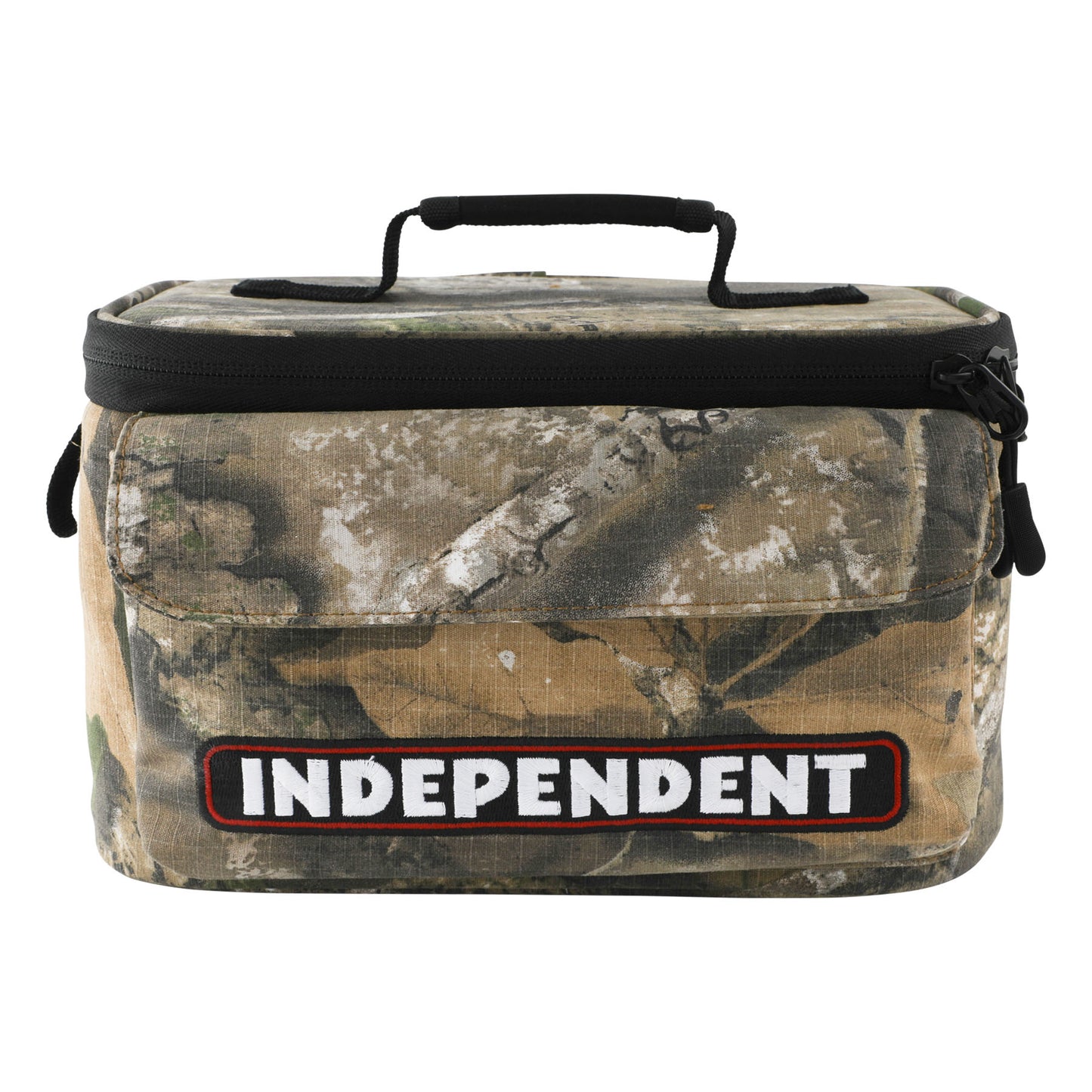 Independent Bar Logo Real Tree Camo Cooler