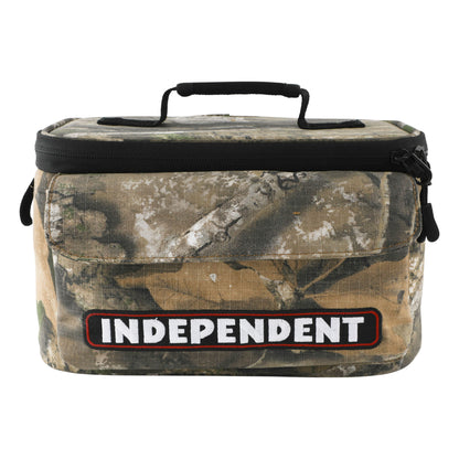 Independent Bar Logo Real Tree Camo Cooler