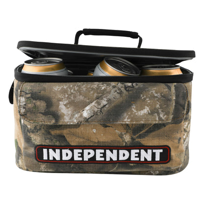 Independent Bar Logo Real Tree Camo Cooler