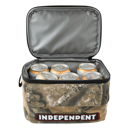 Independent Bar Logo Real Tree Camo Cooler