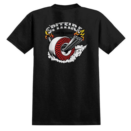Spitfire Burnout Pocket T-Shirt Black