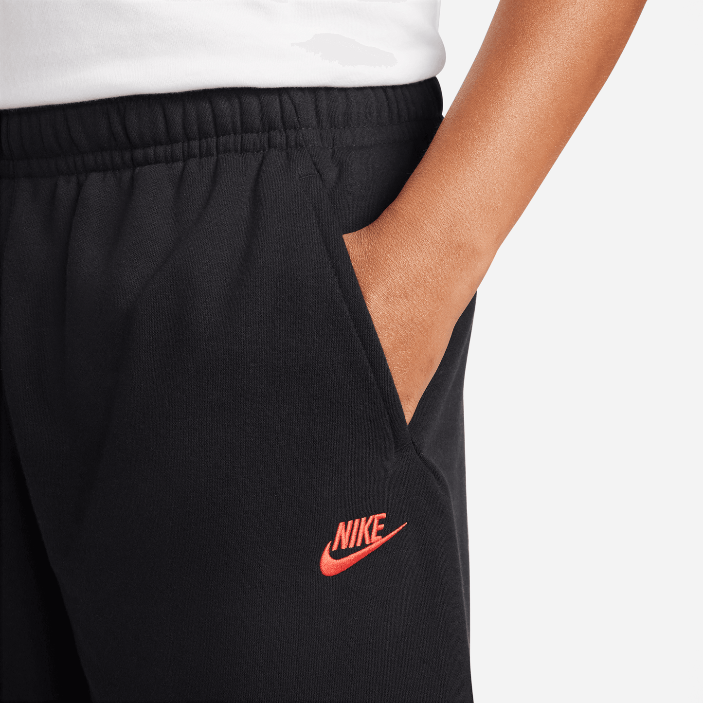 Nike Fleece Graphic Shorts Black White