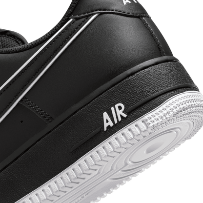 Nike Air Force 1 '07 Black White Outline Swoosh