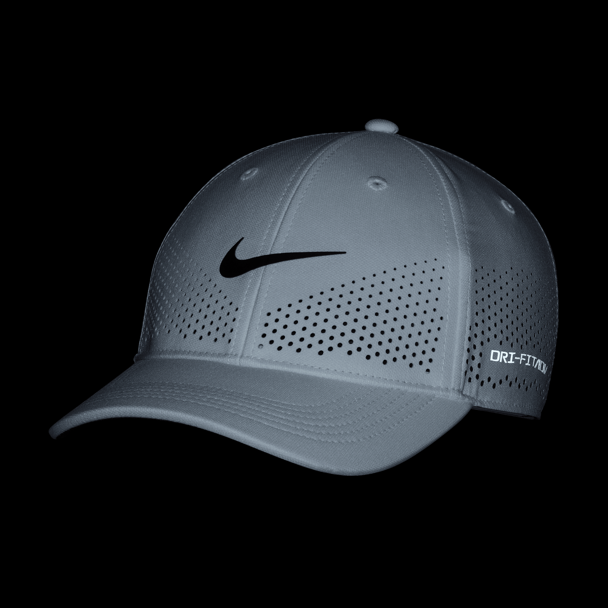 Nike Dri-FIT ADV Club Snapback Hat White Black