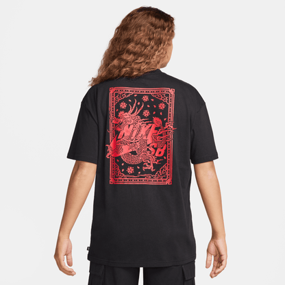 Nike SB Skate T-Shirt Dragon Black Red
