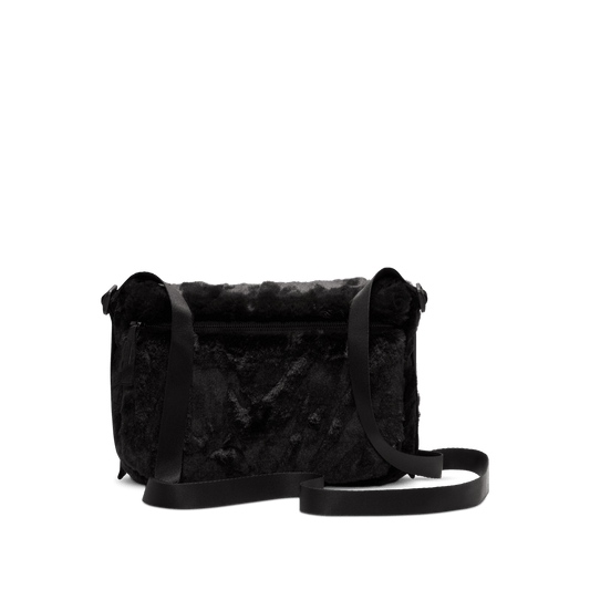 Nike Sportswear Futura 365 Faux Fur Crossbody Bag Black