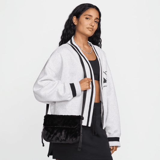 Nike Futura 365 Faux Fur Crossbody Bag Black