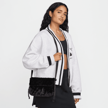 Nike Sportswear Futura 365 Faux Fur Crossbody Bag Black