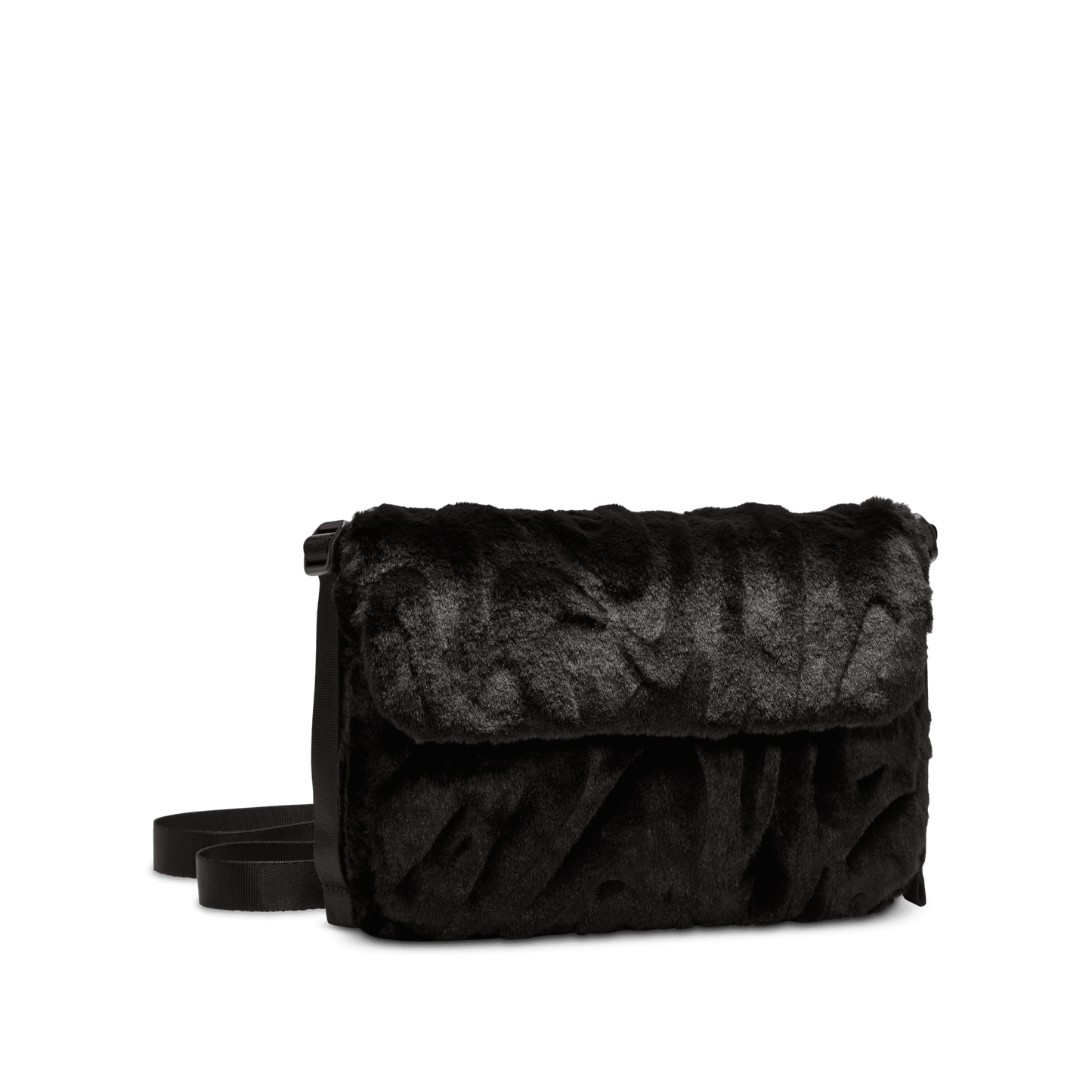 Nike Sportswear Futura 365 Faux Fur Crossbody Bag Black