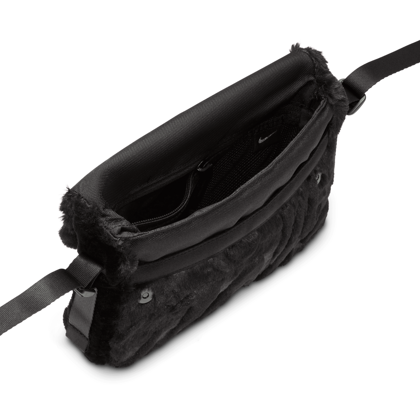 Nike Sportswear Futura 365 Faux Fur Crossbody Bag Black