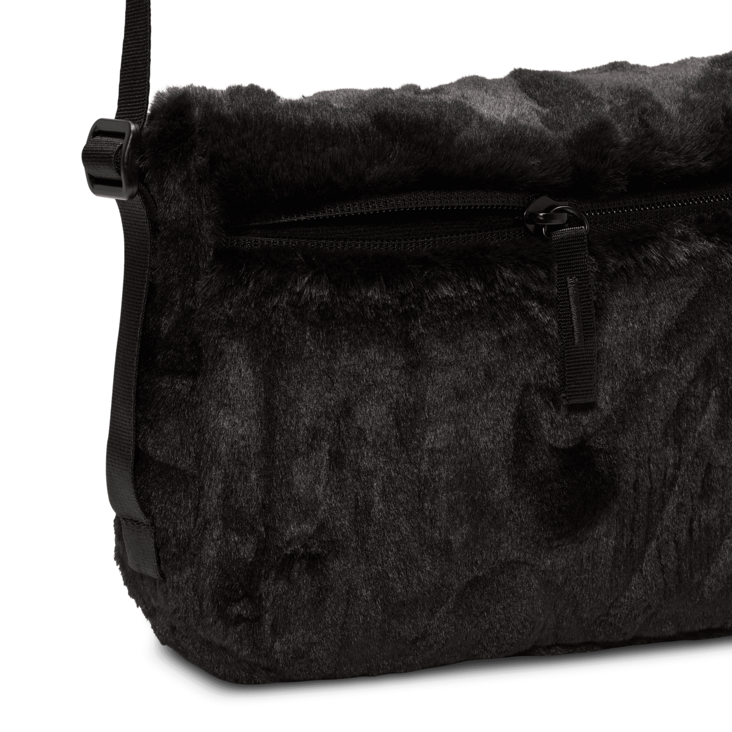 Nike Futura 365 Faux Fur Crossbody Bag Black