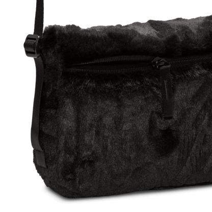 Nike Sportswear Futura 365 Faux Fur Crossbody Bag Black