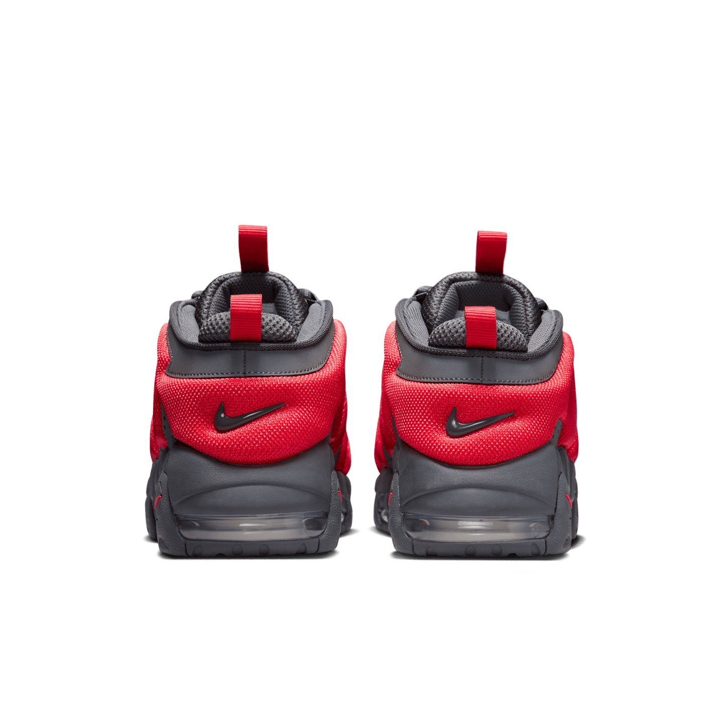 Nike Air More Uptempo Low Dark Grey Crimson