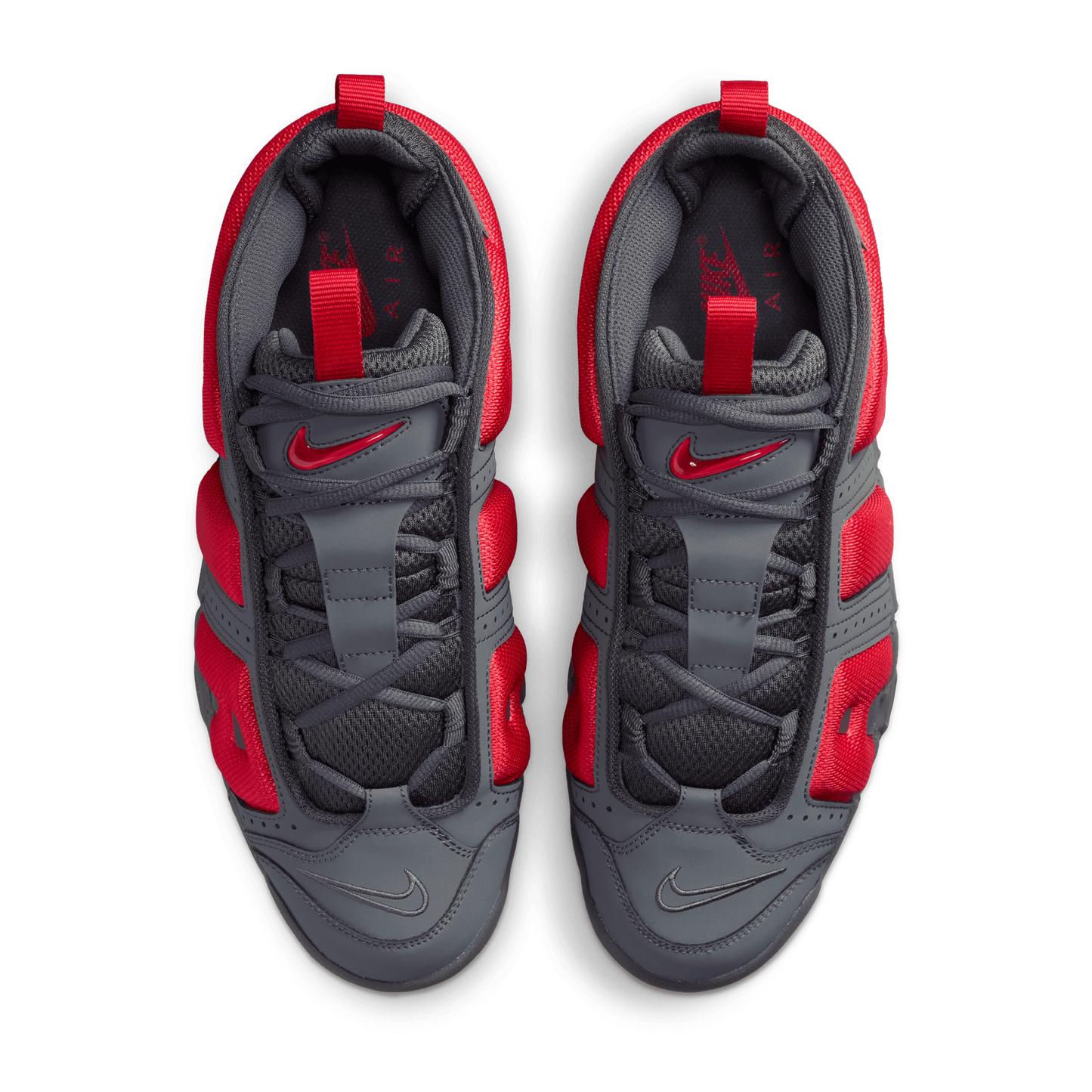 Nike Air More Uptempo Low Dark Grey Crimson