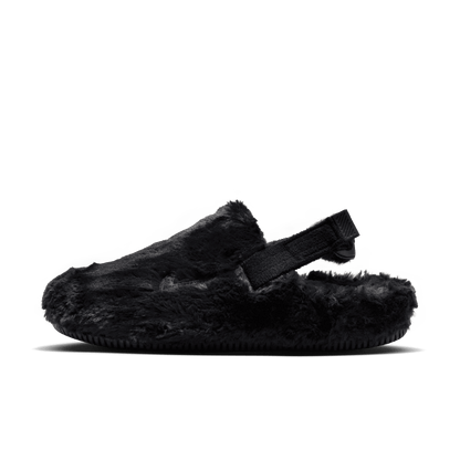 Nike Women's Calm Mule SE Fur Black