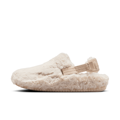 Nike Women's Calm SE Fur Mules Sand