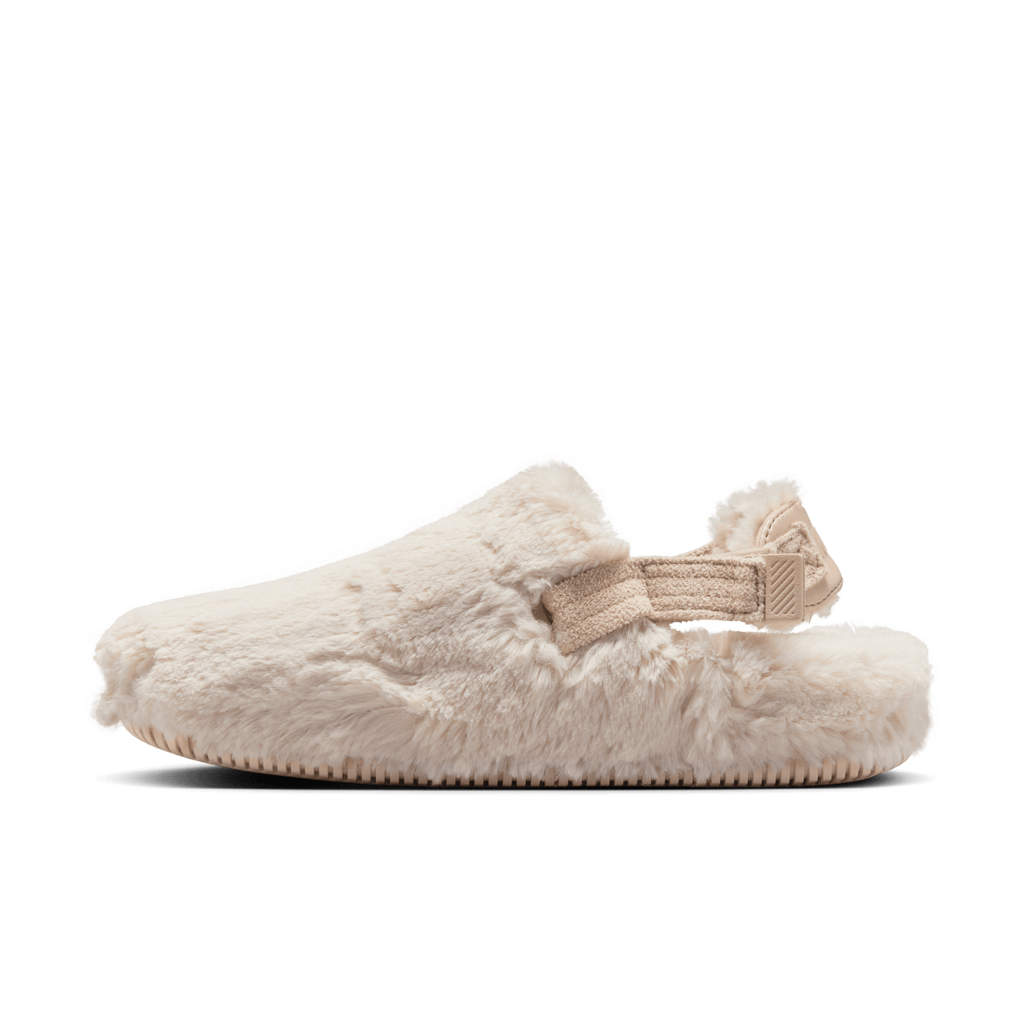 Nike Women's Calm SE Fur Mules Sand