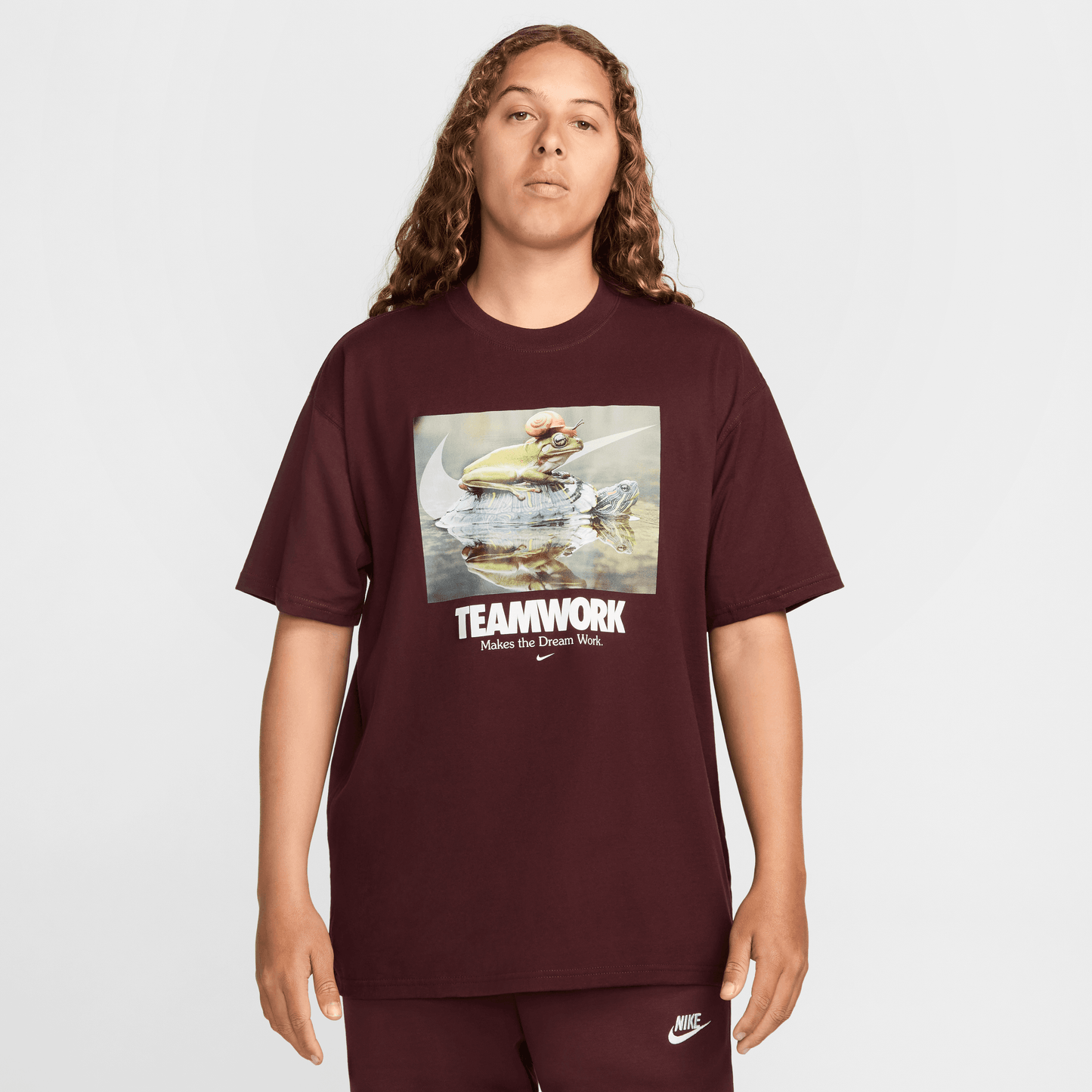 Nike Sportswear Max 90 Frog Snail T-Shirt Burgundy