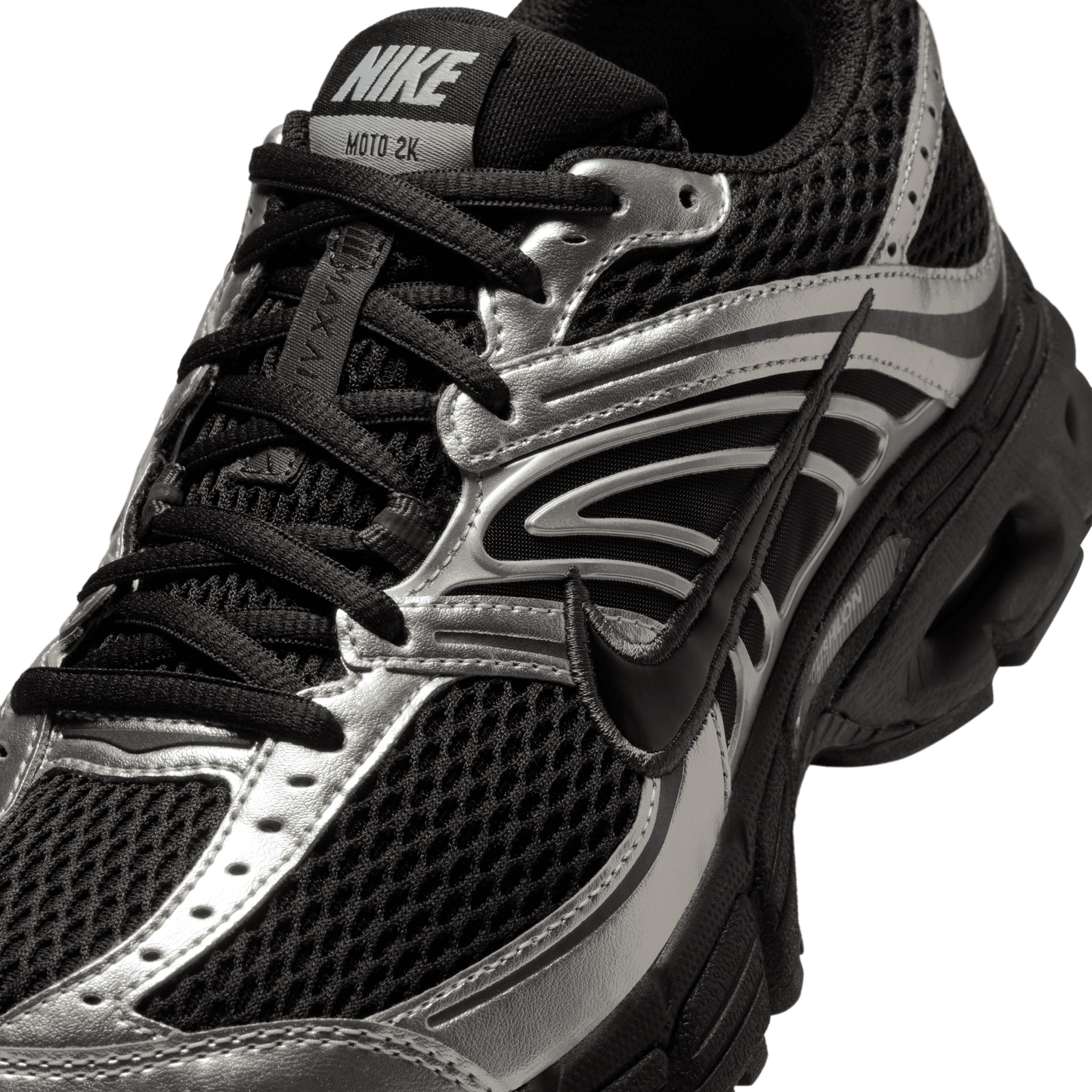 Nike Women's Air Max Moto 2K Black Metallic Silver