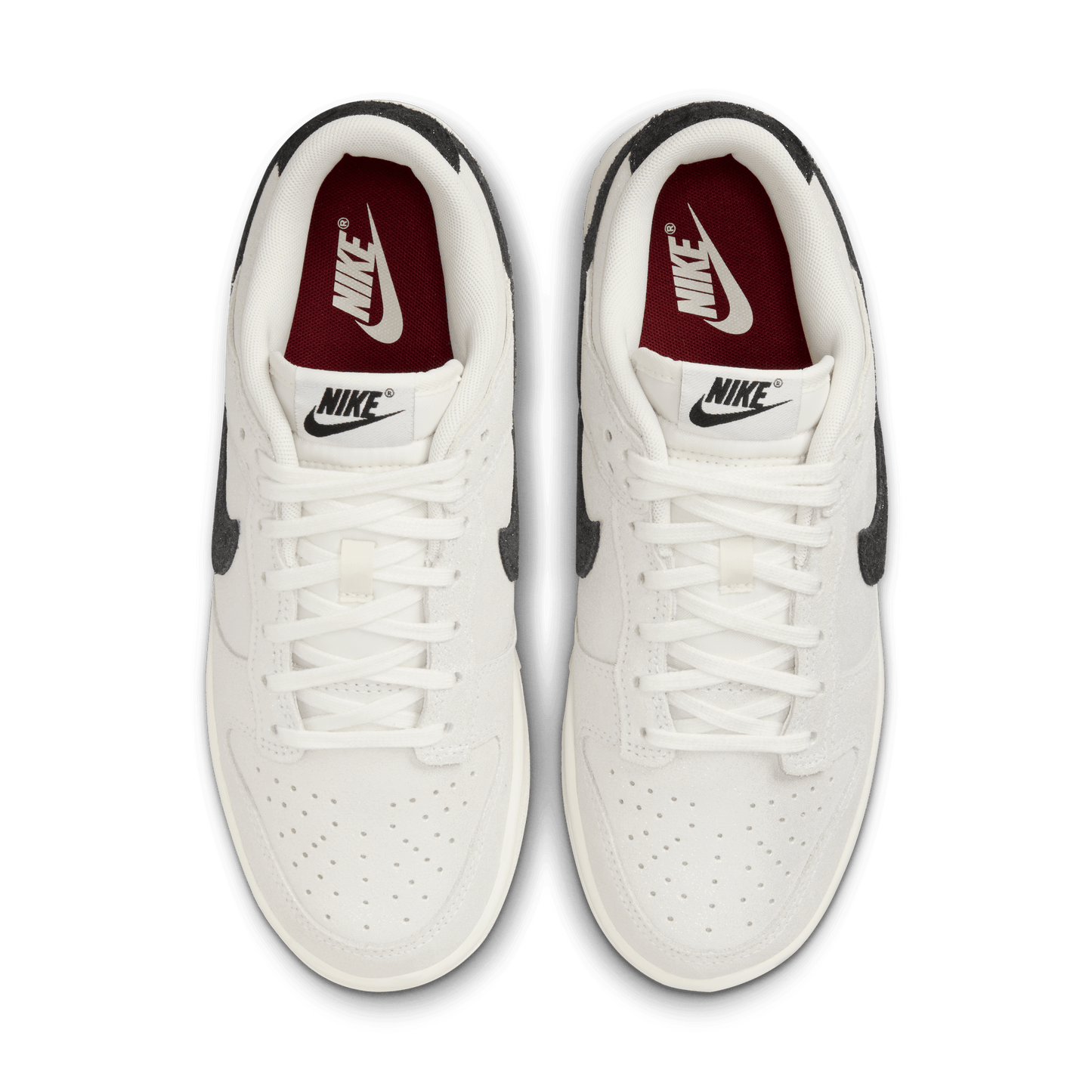 Nike Women's Dunk Low SE White Black Sparkle