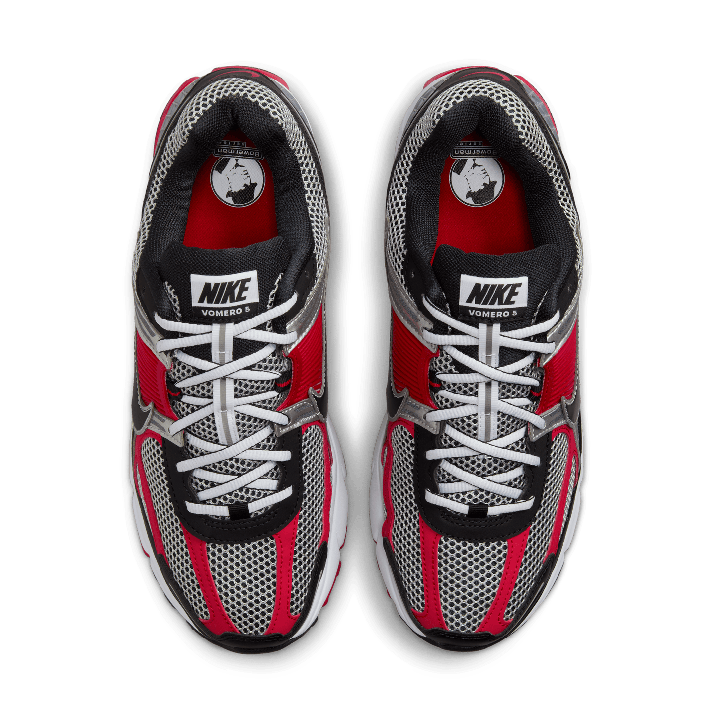 Nike Zoom Vomero 5 Metallic Silver University Red