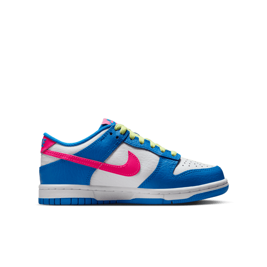 Nike Kids Dunk Low Photo Blue Hyper Pink